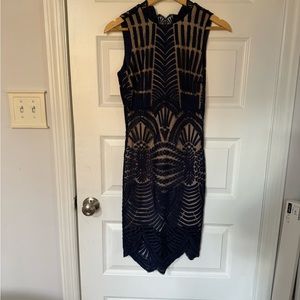 Bardot Navy mini/midi dress